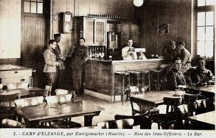 Ligne Maginot - ELZANGE - (Camp de sureté) - Le mess sous officiers
Extrait d'une serie de cartes postales