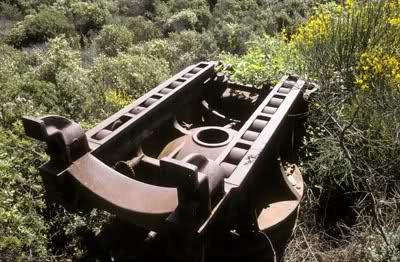 Ligne Maginot - PORTICCIO (BATTERIE DE CôTE) - (Position d'artillerie préparée) - Affût Mle 1890-03 de la batterie de Porticcio