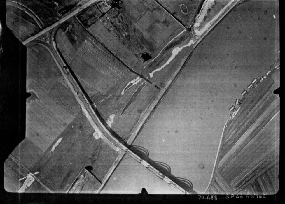 Ligne Maginot - Pont de Lampen Nord - PONT DE LAMPEN NORD
Vue aérienne années 1950