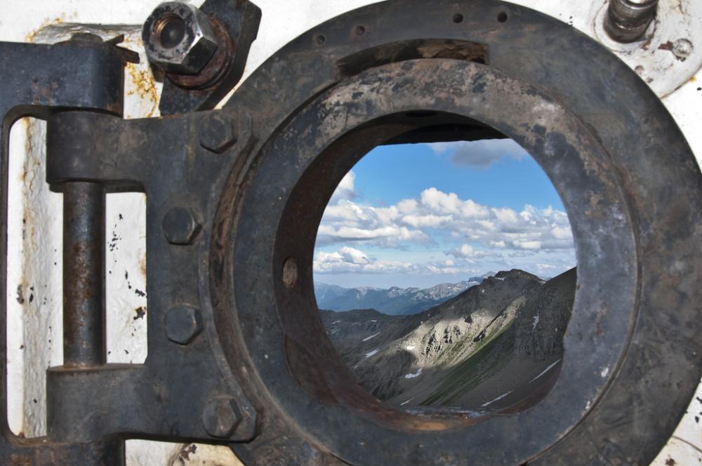 Ligne Maginot - RESTEFOND (Ouvrage d'artillerie) - Bloc 3
Vue depuis le créneau de la cloche mitrailleuse