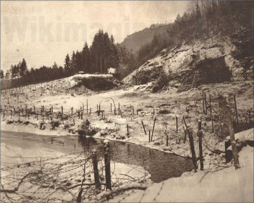 Ligne Maginot - ROTHENBOURG - (Casemate d'infanterie - Double) - Vue générale de la casemate en 1939-40