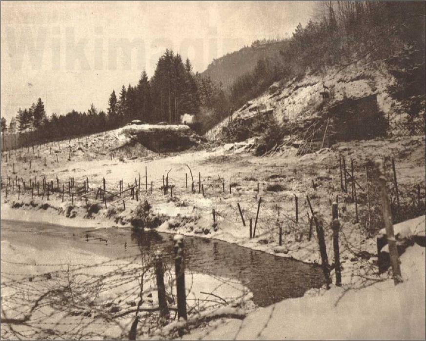 Ligne Maginot - ROTHENBOURG (Casemate d'infanterie) - Vue générale de la casemate en 1939-40