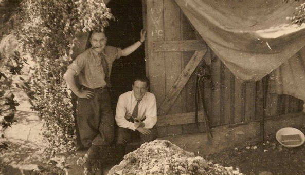 Ligne Maginot - Col de  Guerre  - PC du 96e BAF - SLt Louis Roman et ?