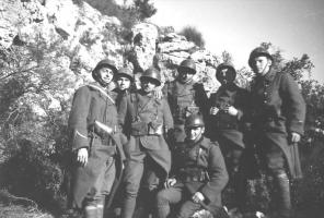 Ligne Maginot - MONT GROS de ROQUEBRUNE (Observatoire d'artillerie) - Photo semble t'il prise en 1939 ou lors d'une des nombreuses alertes survenue de mai à juin 1940