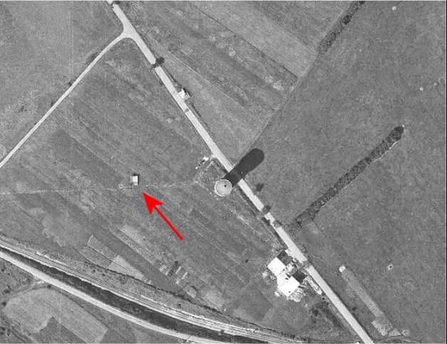 Ligne Maginot - CB32-C - UNTERRULEN - (Blockhaus pour arme infanterie) - Vue aérienne datée du 31 décembre 1959.