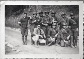 Ligne Maginot - PA de Castellar - La troupe, photo de M LAURENTI ayant participé à la construction des blocs puis aux combats de 1940