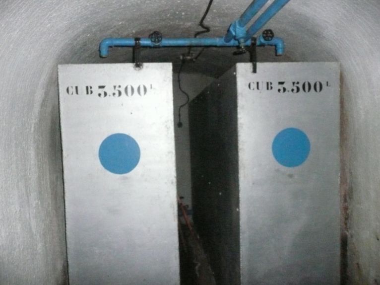 Ligne Maginot - PLATE LOMBARDE - (Ouvrage d'infanterie) - Usine
Réservoirs d'eau pour le refroidissement des groupes