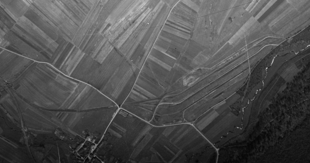 Ligne Maginot - MANCE - (Dépôt de Munitions) - Photo aérienne de 1948