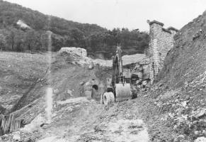 Ligne Maginot - Tunnels de Gigne Carenca - Travaux entre les entrées du tunnel de Gigne et celui de Caranca à Breil