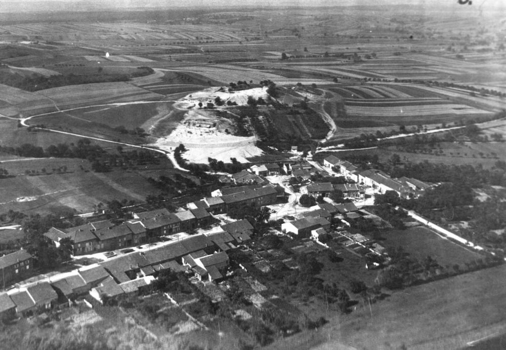 Ligne Maginot - Abri et ouvrage du Coucou - Photo aérienne de l'abri et de l'ouvrage du Coucou après construction