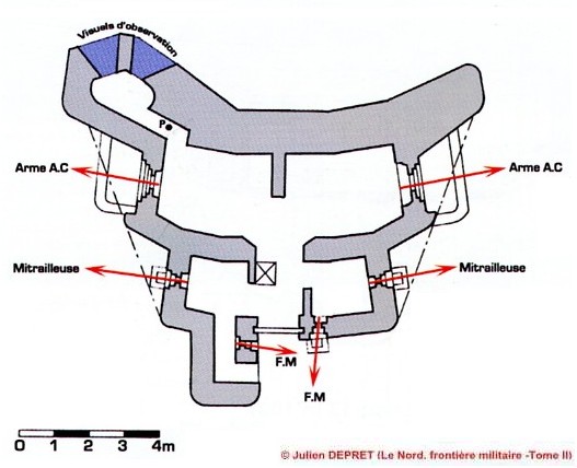 Ligne Maginot - Blockhaus FCR-GA1 A2 - 