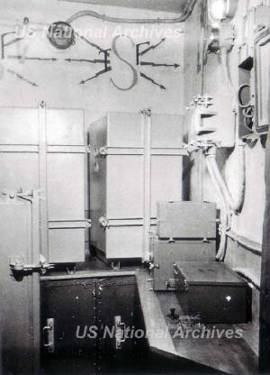 Ligne Maginot - Poste émetteur-récepteur type ER250F - Sur cette photo les caisson étanche contenant les matériels composant une station ER 250 F
Ouvrage du Four à Chaux