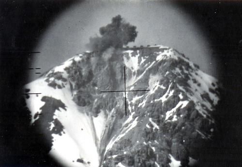 Ligne Maginot - Observatoire Miguet - Infernet - Photo des tirs effectués sur le Fort du Chaberton