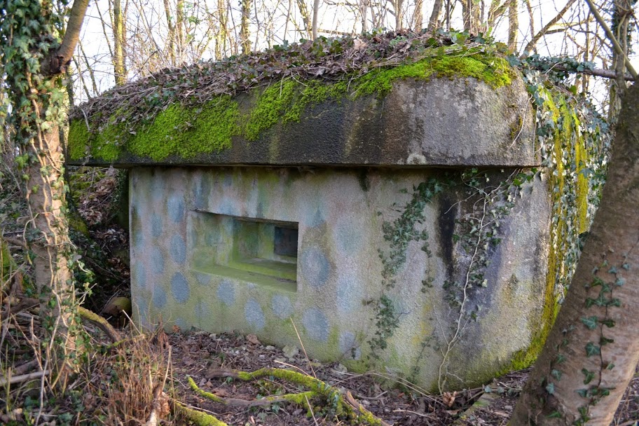 Ligne Maginot - I6 - (Blockhaus pour arme infanterie) - Le camouflage est encore bien visible de ce coté