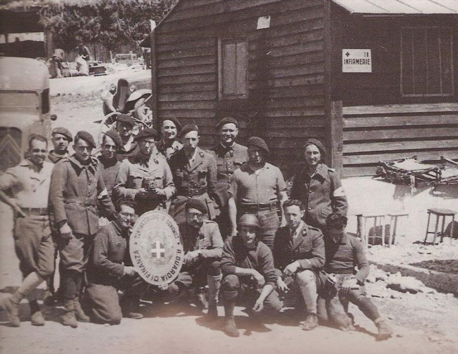 Ligne Maginot - Infirmerie col de braus - Photo de groupe de l'infirmerie du Col de Braus