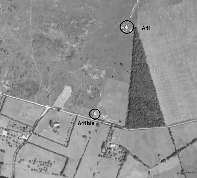 Ligne Maginot - Casemates A41 et A41bis - La casemate A41bis semble moins avancée que A41. S'est elle arrêtée au radier ?