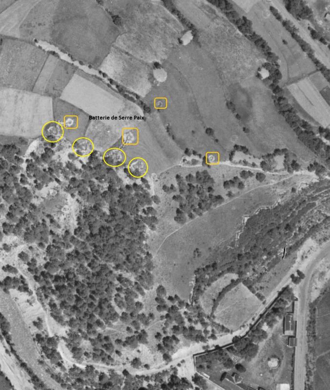 Ligne Maginot - SERRE-PAIX (154° RAP - 2° Bie) - (Position d'artillerie préparée) - 