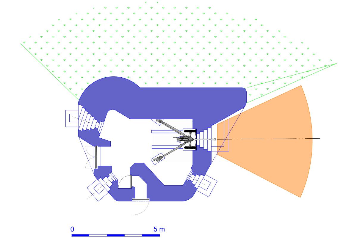 Ligne Maginot - Blockhaus 1° RM type Dsd - Version Dsd (droite)