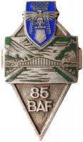 Ligne Maginot - Insigne du 85° BAF - 