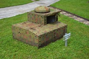 Ligne Maginot - Tourelle de char Renault FT Radio - Réutilisée comme observatoire 
Musée du Simserhof