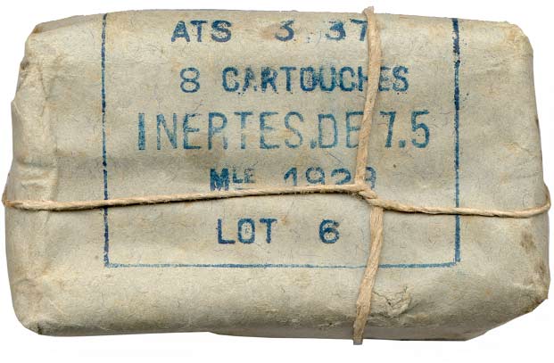 Ligne Maginot - Paquets ficelé de fausses cartouches de 7,5 mm mle 1929 - 