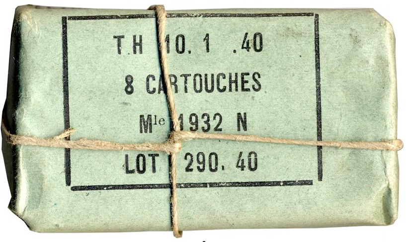 Paquet ficelé de 8 cartouches Mle 1932 N