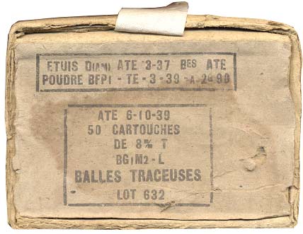 Boite de 50 cartouches à balle traceuse