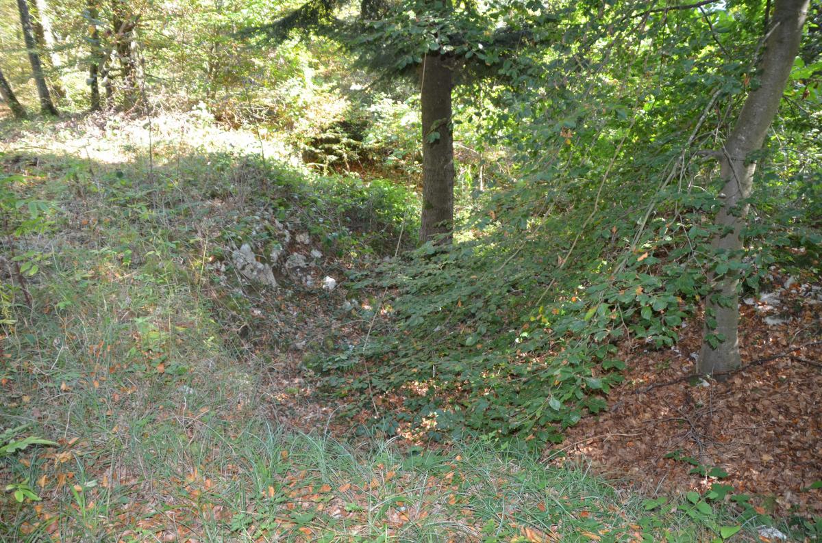 Ligne Maginot - OLTINGUE HAUT 2 - (Blockhaus pour arme infanterie) - La tranchée