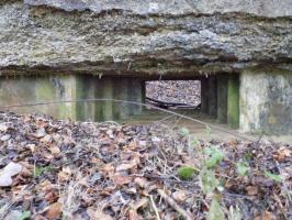 Ligne Maginot - 8BIS - LES LONGS BOYAUX EST - (Blockhaus pour canon) - Face frontale, créneau AC