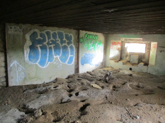 Ligne Maginot - A56 - LE LYS - (Blockhaus pour canon) - Intérieur du blockhaus.