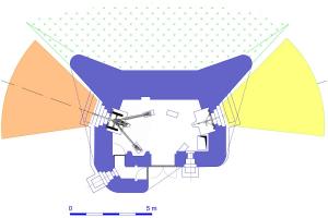 Ligne Maginot - Blockhaus 1° RM type B - Version gauche