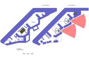 Ligne Maginot - Casemate d'artillerie RFM Mle 1937 pour 2 x 75 mm Mle 1897 - Version droite avec sous-sol total