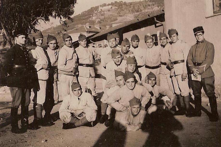 Ligne Maginot - Artilleurs du 157° RAP - Photo prise dans la caserne Auvare à Nice