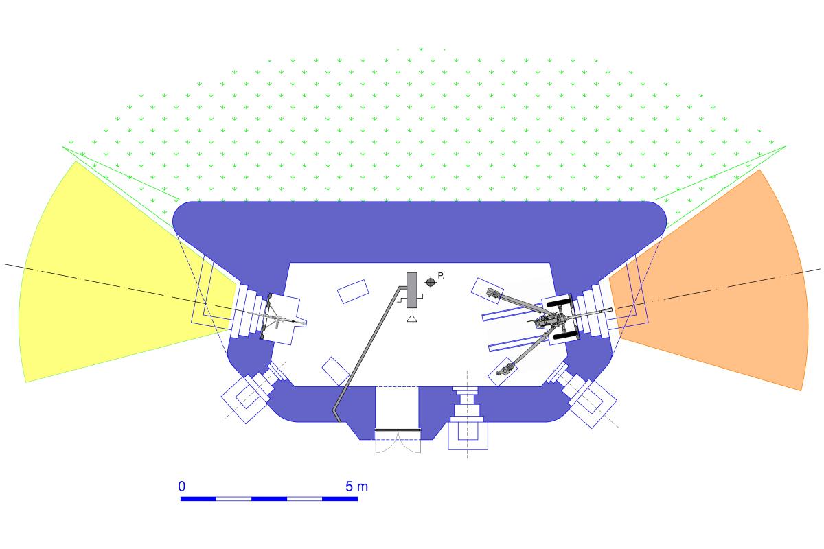 Ligne Maginot - Blockhaus 1° RM type G4 - Version canon à droite