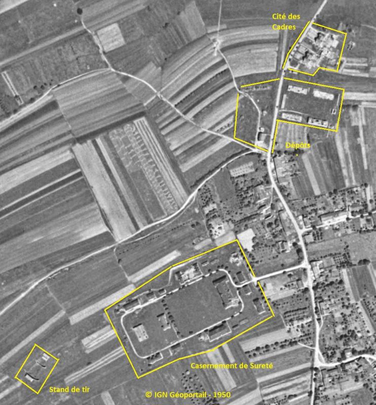 Ligne Maginot - ISING (FERANGE) - (Camp de sureté) - Photo aérienne de 1951