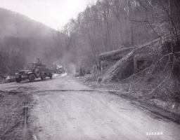 Ligne Maginot - Blockhaus AC du Weihersthal sud - Passage de la 42° Division d'Infanterie US en route vers l'Allemagne le 18 mars 1945