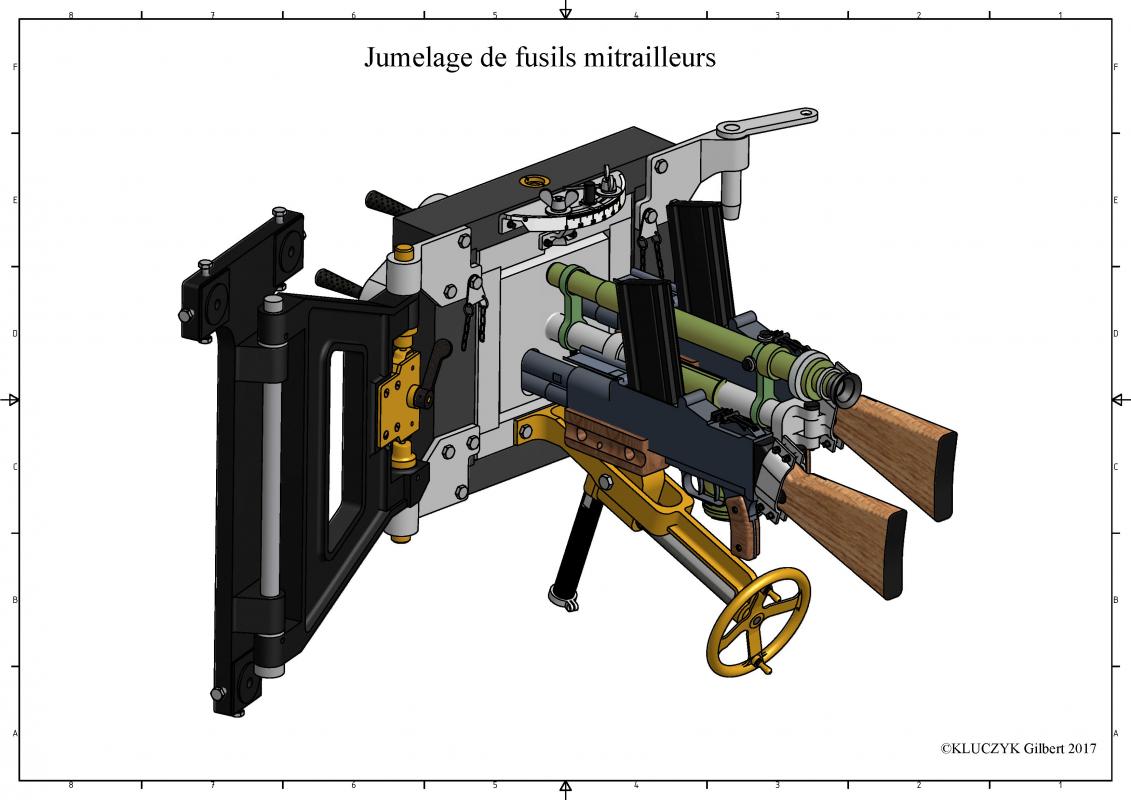 Ligne Maginot - Jumelage de Fusils Mitrailleurs 24/29 - 