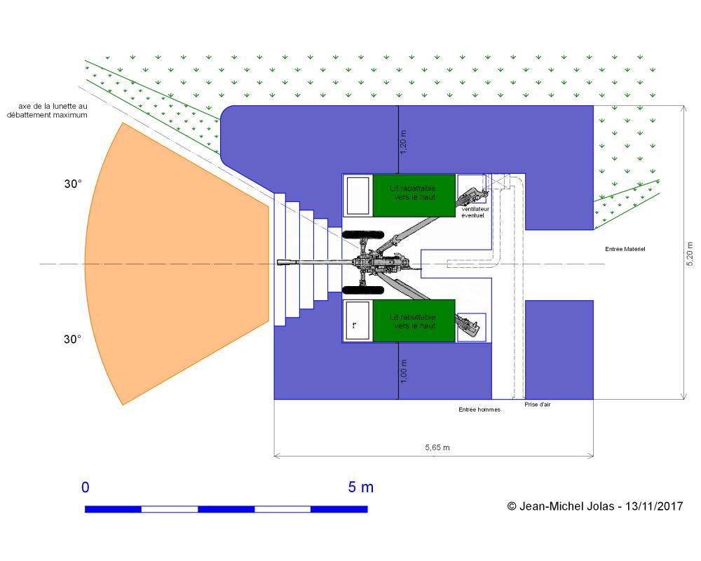 Ligne Maginot - Blockhaus MOM-STG Type 2 - Album n°1 - Version flanquant à gauche