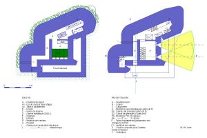 Ligne Maginot - Casemate de flanquement CORF - Mle 1929 - Variante à droite