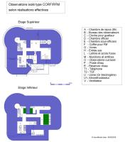 Ligne Maginot - Observatoire CORF type RFM - Droite - Plan synthétique d