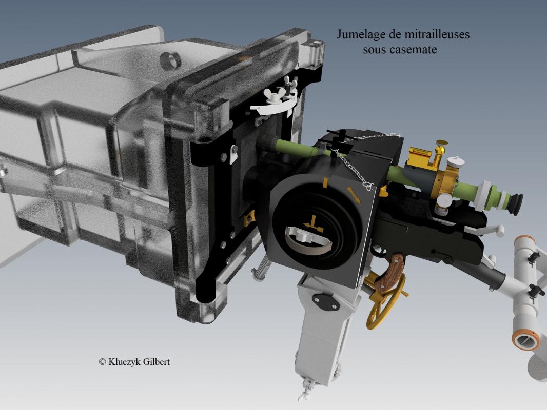 Jumelage de mitrailleuses Reibel MAC 31