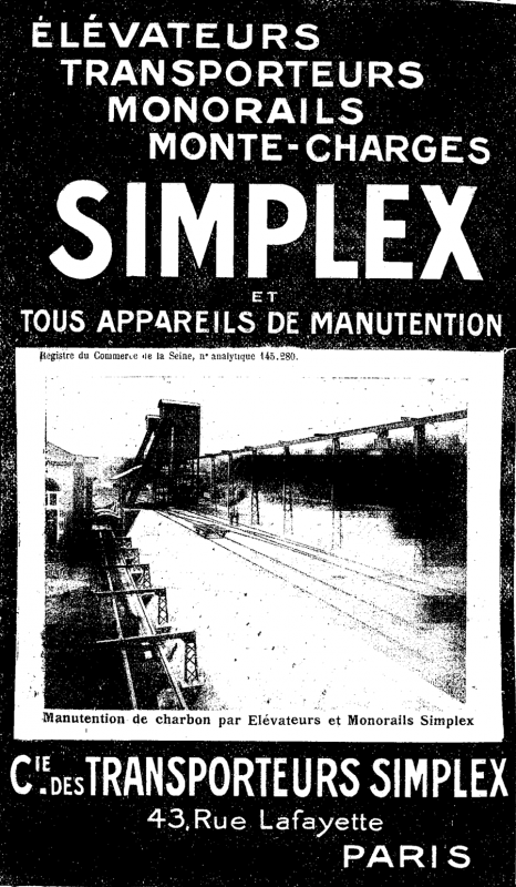 Ligne Maginot - Simplex - Publicité - Encart publicitaire des années 30