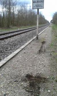 Ligne Maginot - WALBOURG GARE - (Infrastructure ferroviaire) - Vestiges d'un dispositif annexe probablement de signalisation