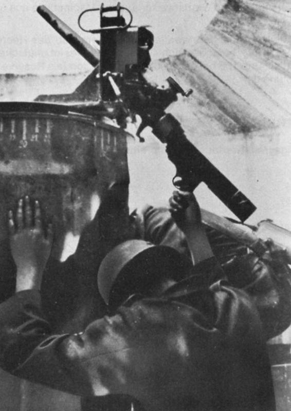 Ligne Maginot - Support 945S6 - Support allemand pour le réemploi du mortier français de 50mm le 1935