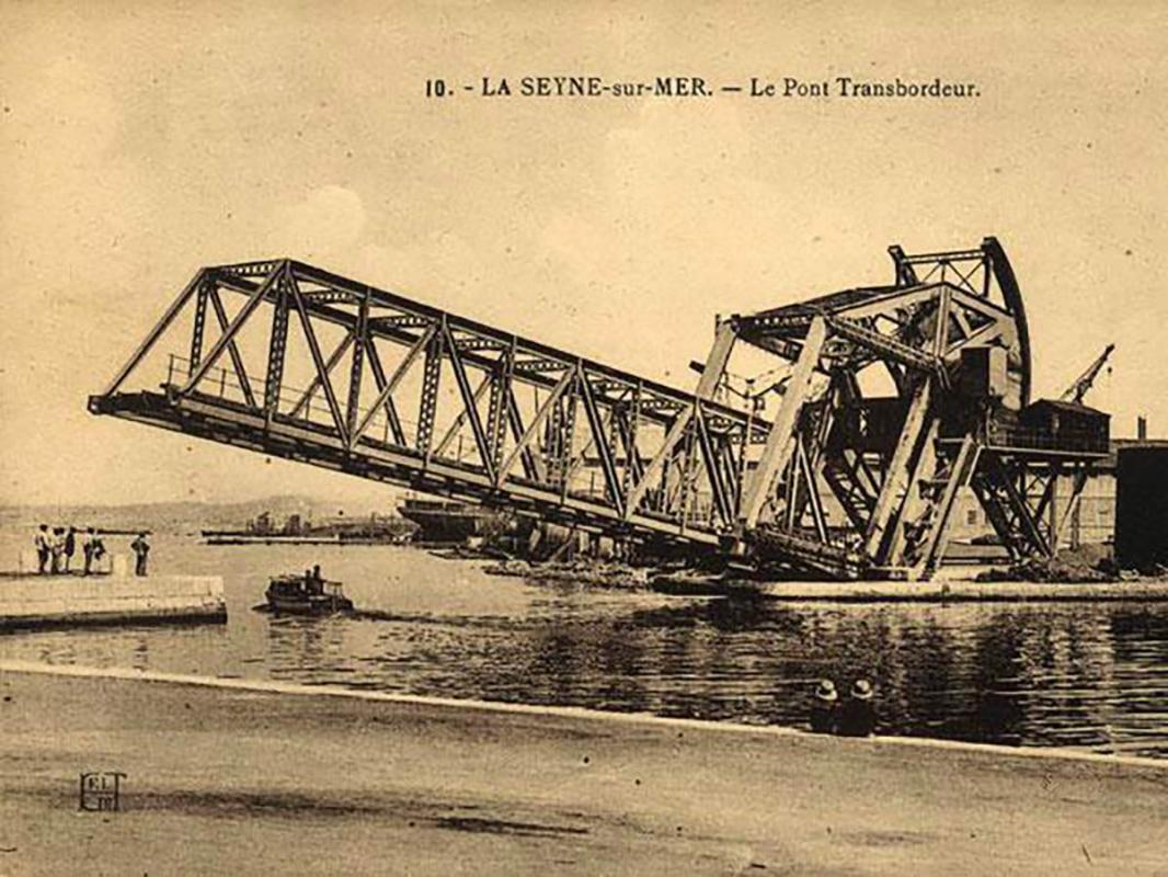 Ligne Maginot - Forges et Chantiers de la Méditéranée (FCM) - Le pont transbordeur Daydé du chantier  de La Seyne-sur-Mer
Carte postale