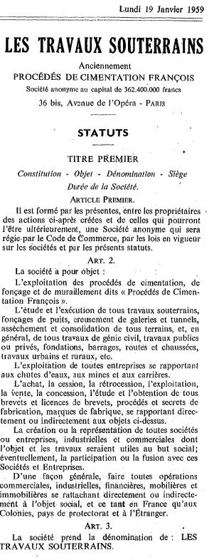 Ligne Maginot - Extrait du registre de changement de nom de la SPCF -    