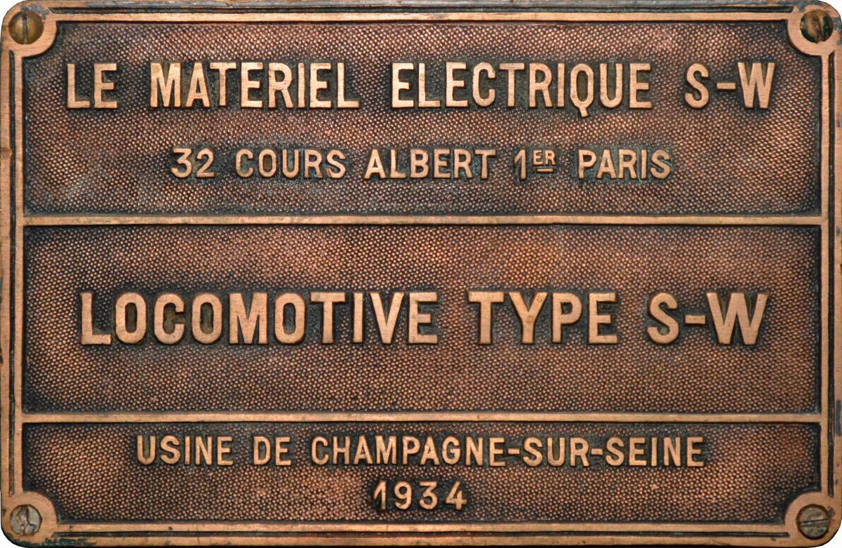 Locotracteur électrique SW (Schneider-Westhinghouse)