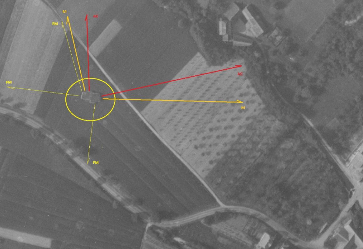 Ligne Maginot - ROTT ROETZMUEHLE - (Blockhaus lourd type STG / STG-FCR - Double) - Le bloc en 1954