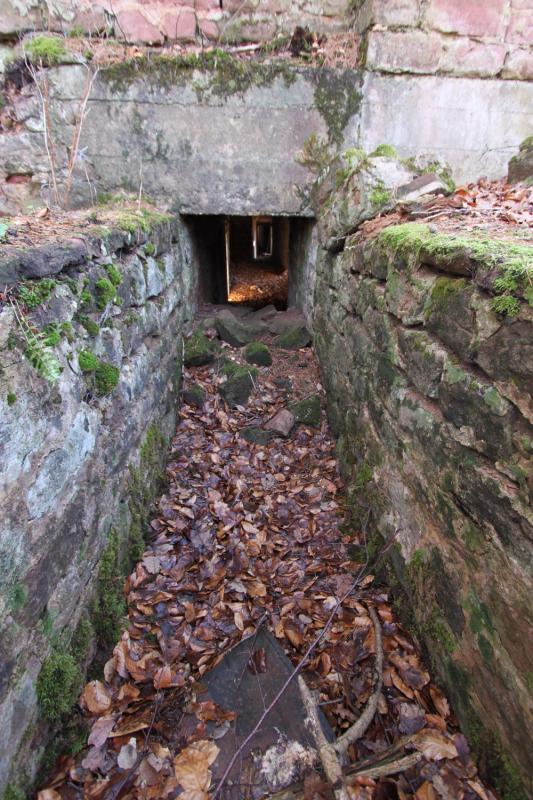 Ligne Maginot - PHILIPPSBOURG (154°RIF - 1/168°RAP) - (PC de Sous-Secteur) -  Entrée ouest du PC                                                 