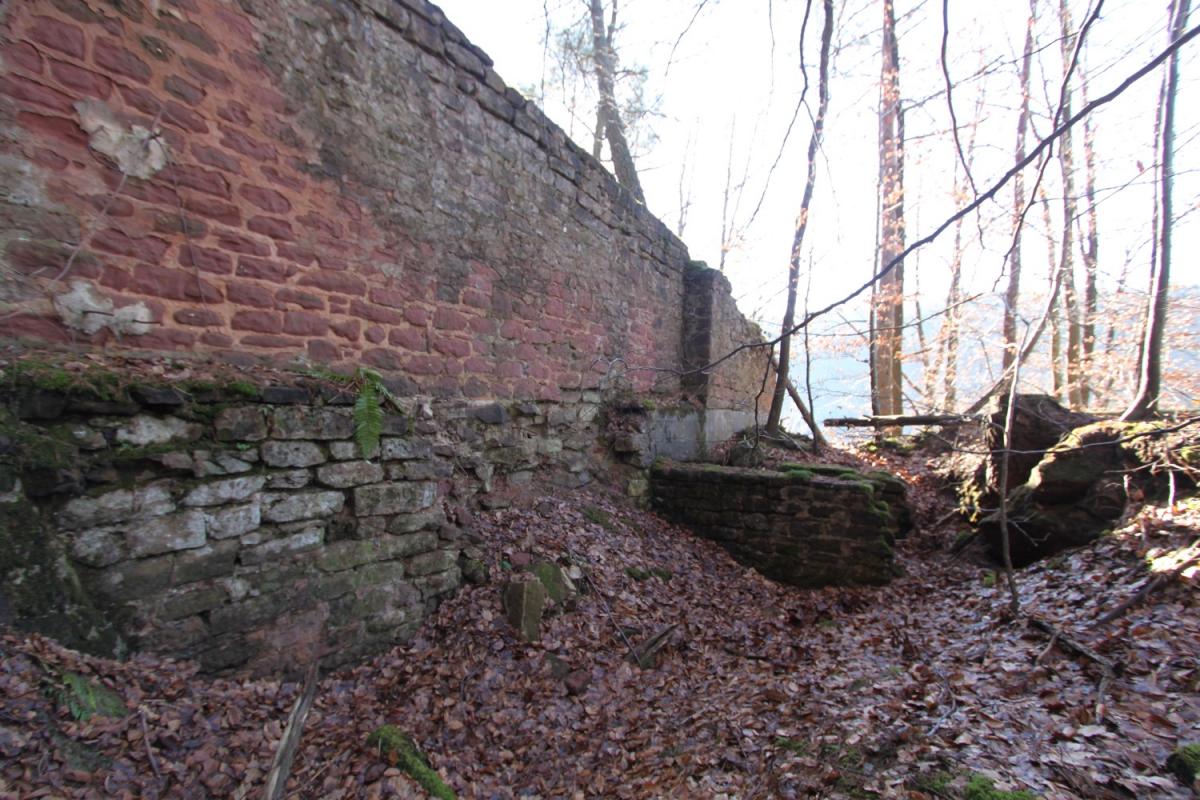 Ligne Maginot - PHILIPPSBOURG (154°RIF - 1/168°RAP) - (PC de Sous-Secteur) - Façade ouest du PC                                      